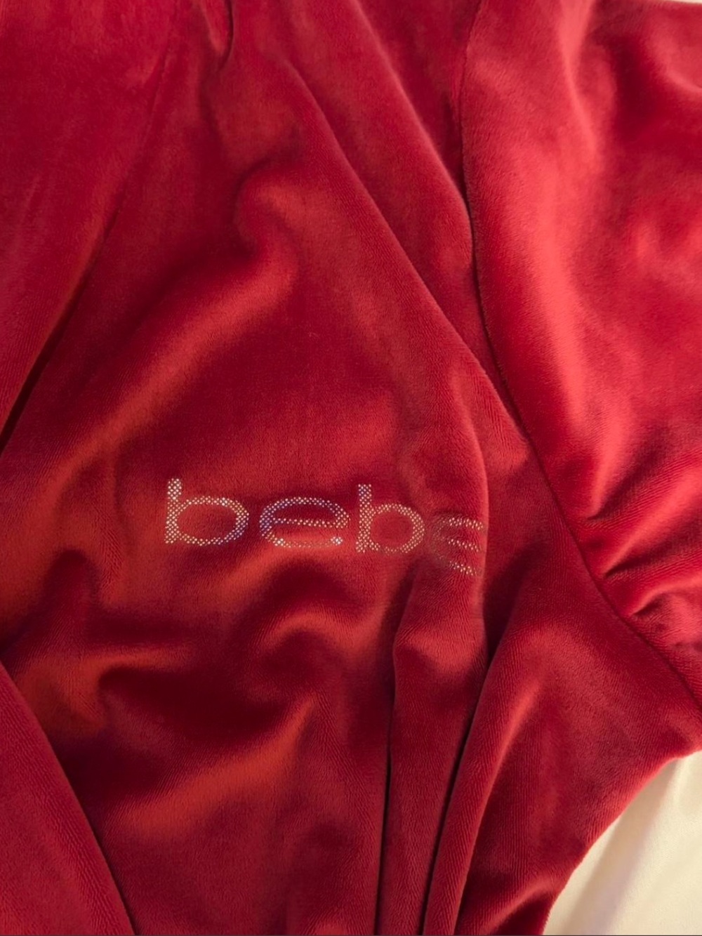 BEBE Pink Velour Robe - Picture 4 of 5